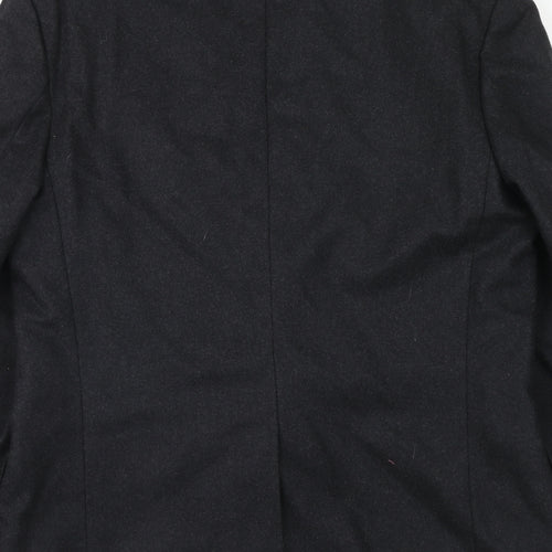 Burton Mens Grey Wool Jacket Suit Jacket Size 40 Regular