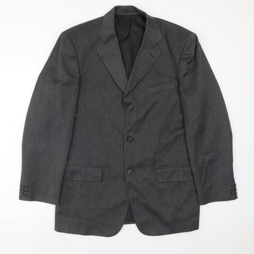 Sequel Mens Grey Polyacrylate Fibre Jacket Suit Jacket Size 40 Regular