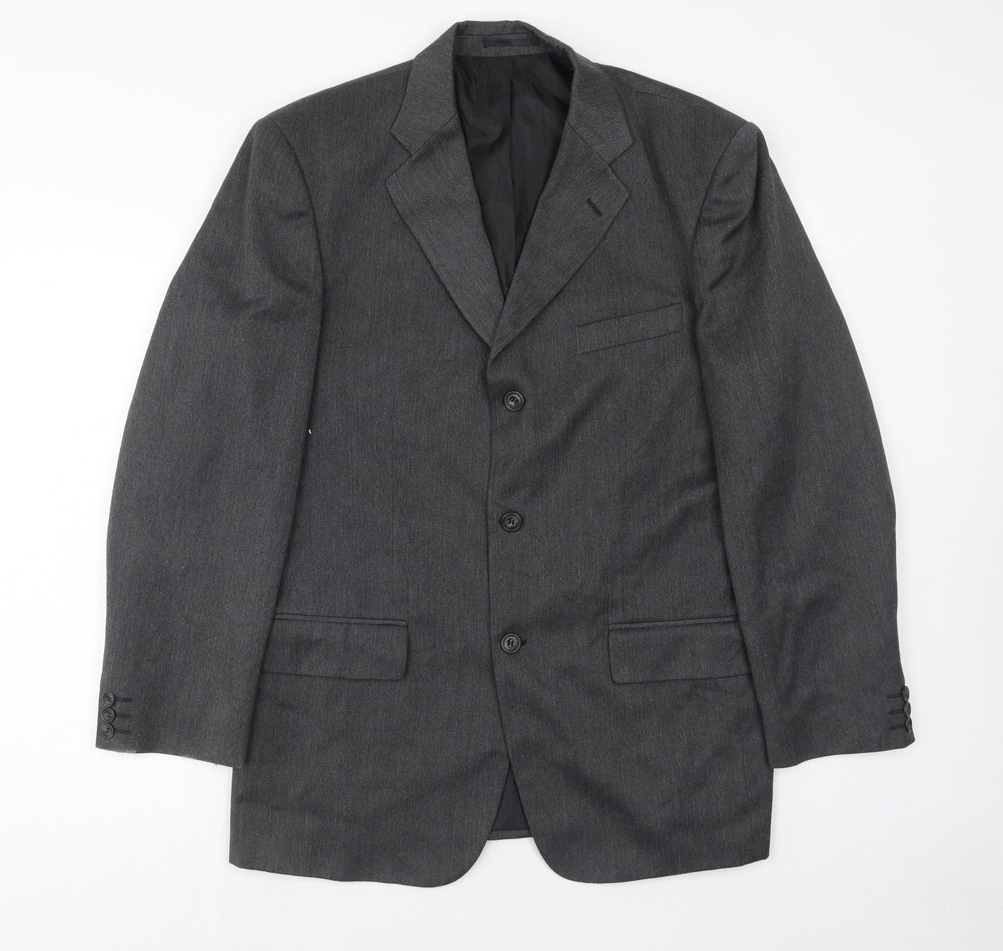 Sequel Mens Grey Polyacrylate Fibre Jacket Suit Jacket Size 40 Regular