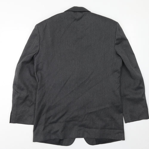 Sequel Mens Grey Polyacrylate Fibre Jacket Suit Jacket Size 40 Regular