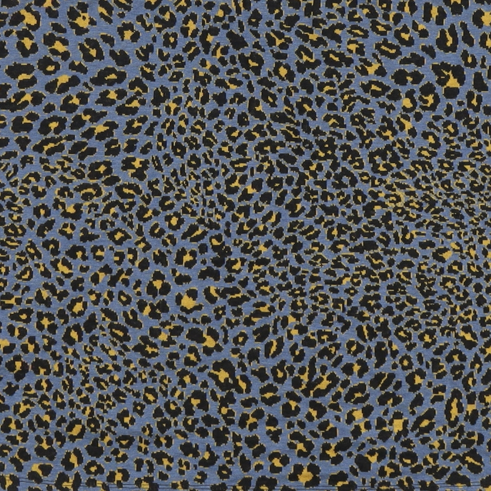 George Womens Blue Animal Print Polyester Bandage Skirt Size 20 - Leopard Pattern