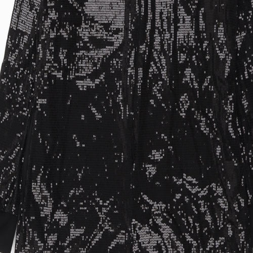 Autograph Womens Black Polyester Maxi Size 12 Round Neck Zip