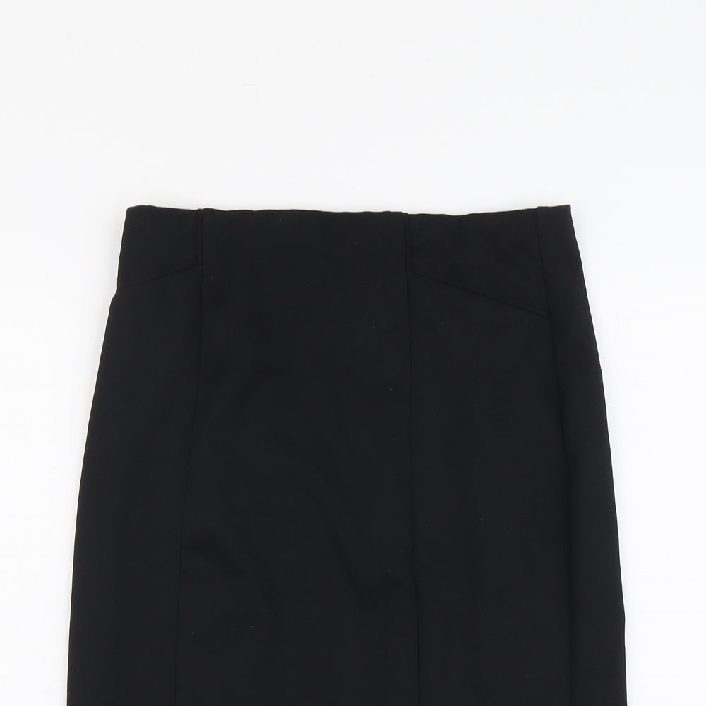 David Emanuel Womens Black Polyester Straight & Pencil Skirt Size 12