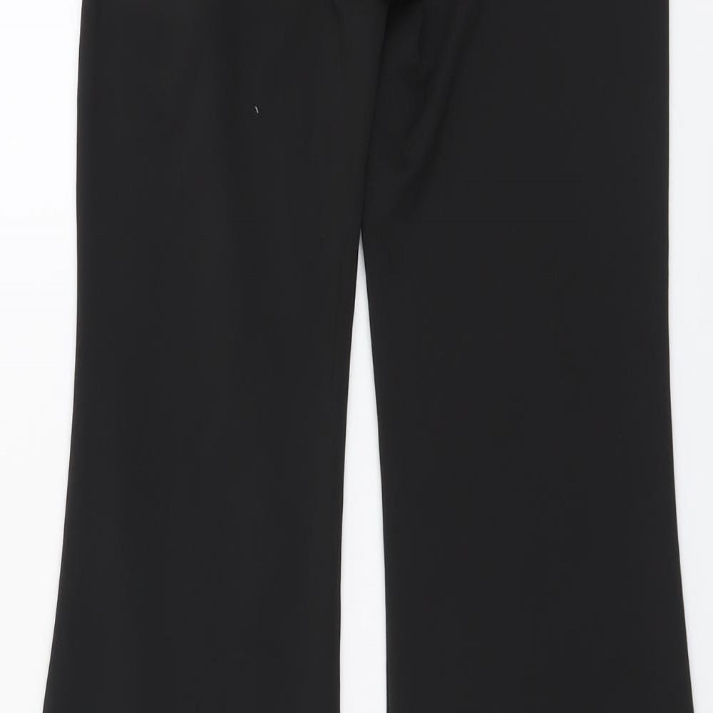 SheIn Womens Black Polyester Trousers Size M L32 in Regular