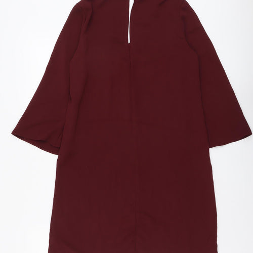 Papaya Womens Red Polyester Trapeze & Swing Size 10 V-Neck Button
