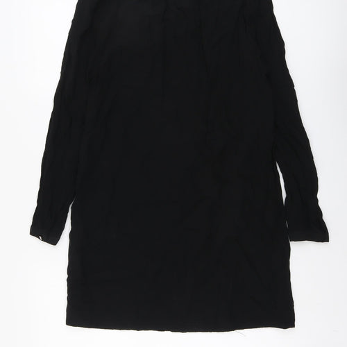 Warehouse Womens Black Polyester A-Line Size 10 Round Neck Tie