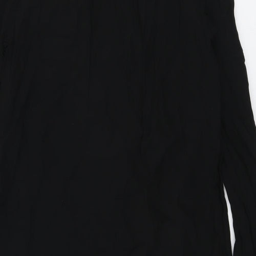 Warehouse Womens Black Polyester A-Line Size 10 Round Neck Tie