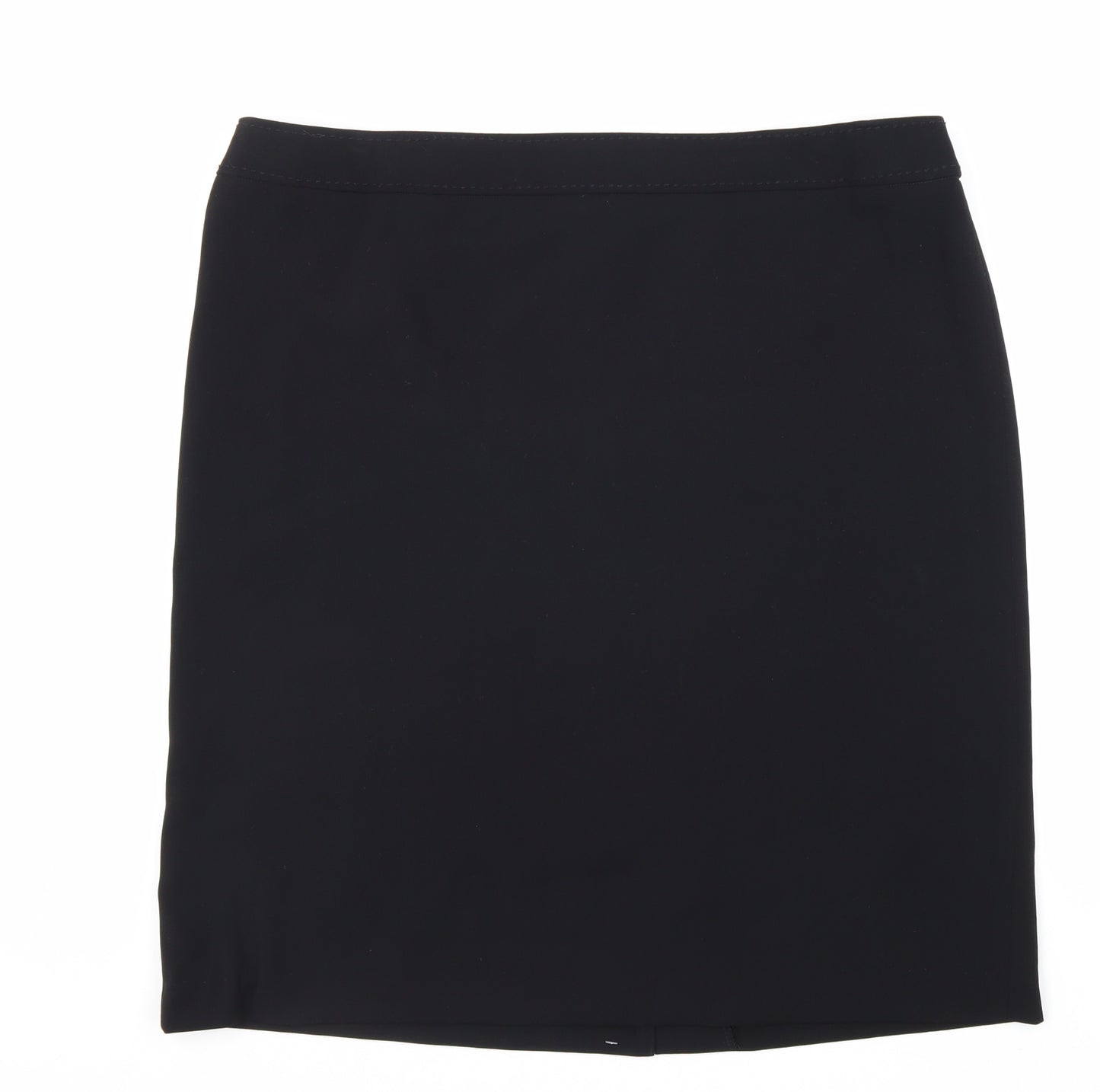 Roman Womens Black Polyester Straight & Pencil Skirt Size 22 Zip