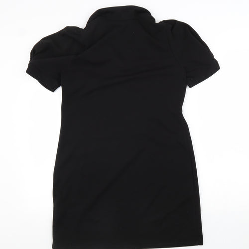 NAF NAF Womens Black Polyester A-Line Size S V-Neck Pullover