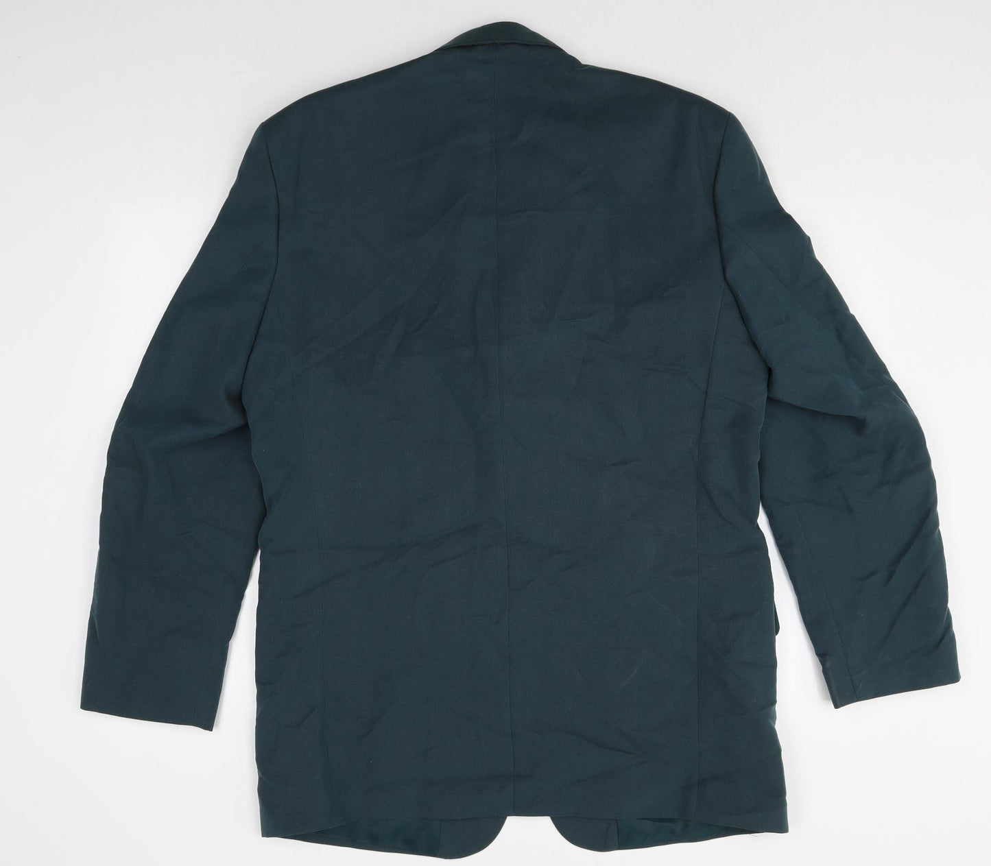 BHS Mens Green Polyester Jacket Suit Jacket Size 42 Regular