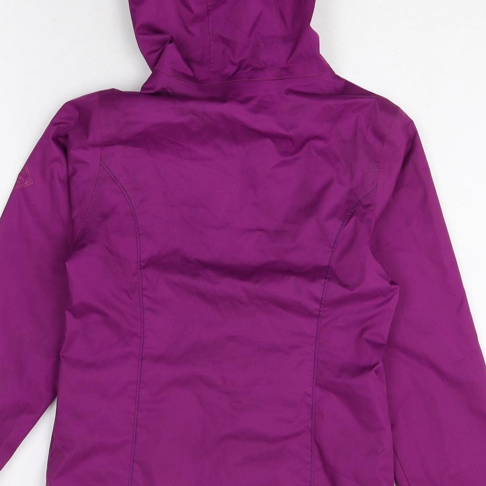 DECATHLON Girls Purple Windbreaker Jacket Size 10 Years Zip