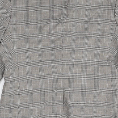 NEXT Mens Green Plaid Polyester Jacket Suit Jacket Size 40 Regular
