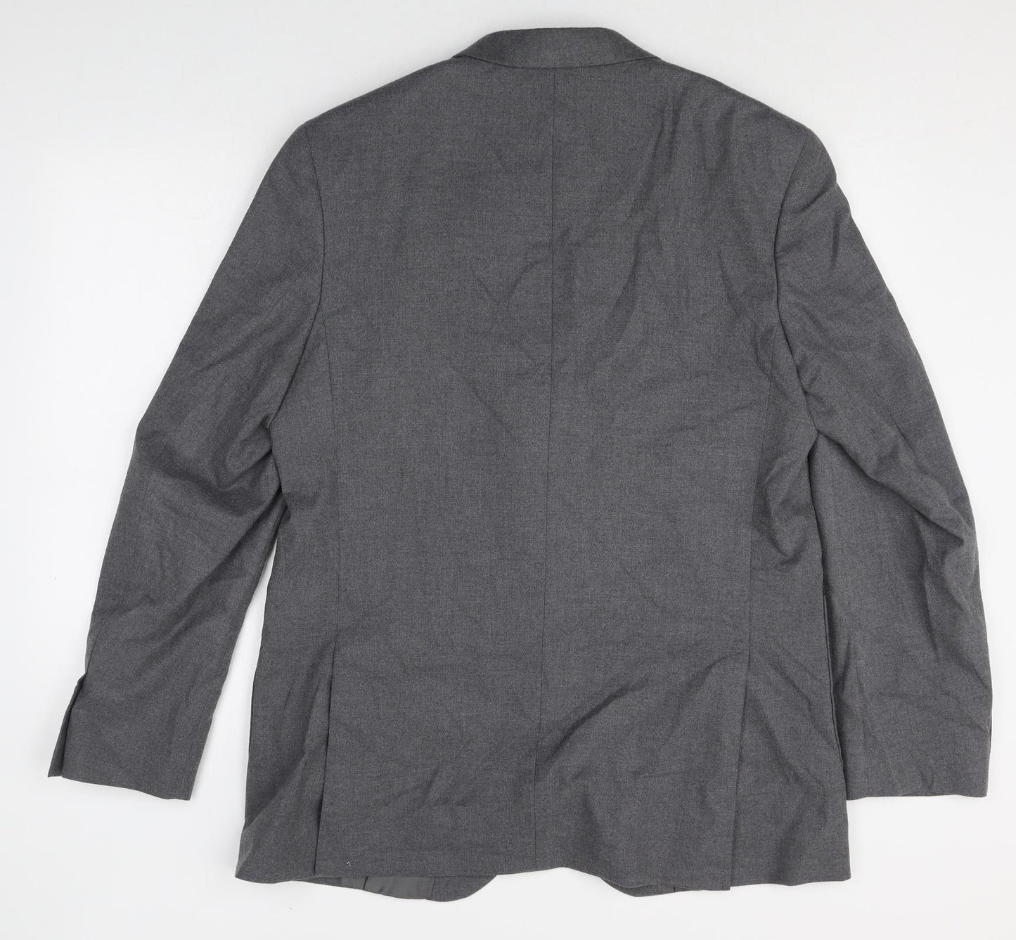 Autograph Mens Grey Polyester Jacket Suit Jacket Size 42 Big & Tall