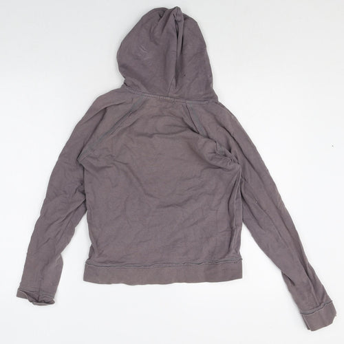 Active Womens Grey 100% Cotton Pullover Hoodie Size 8 Pullover