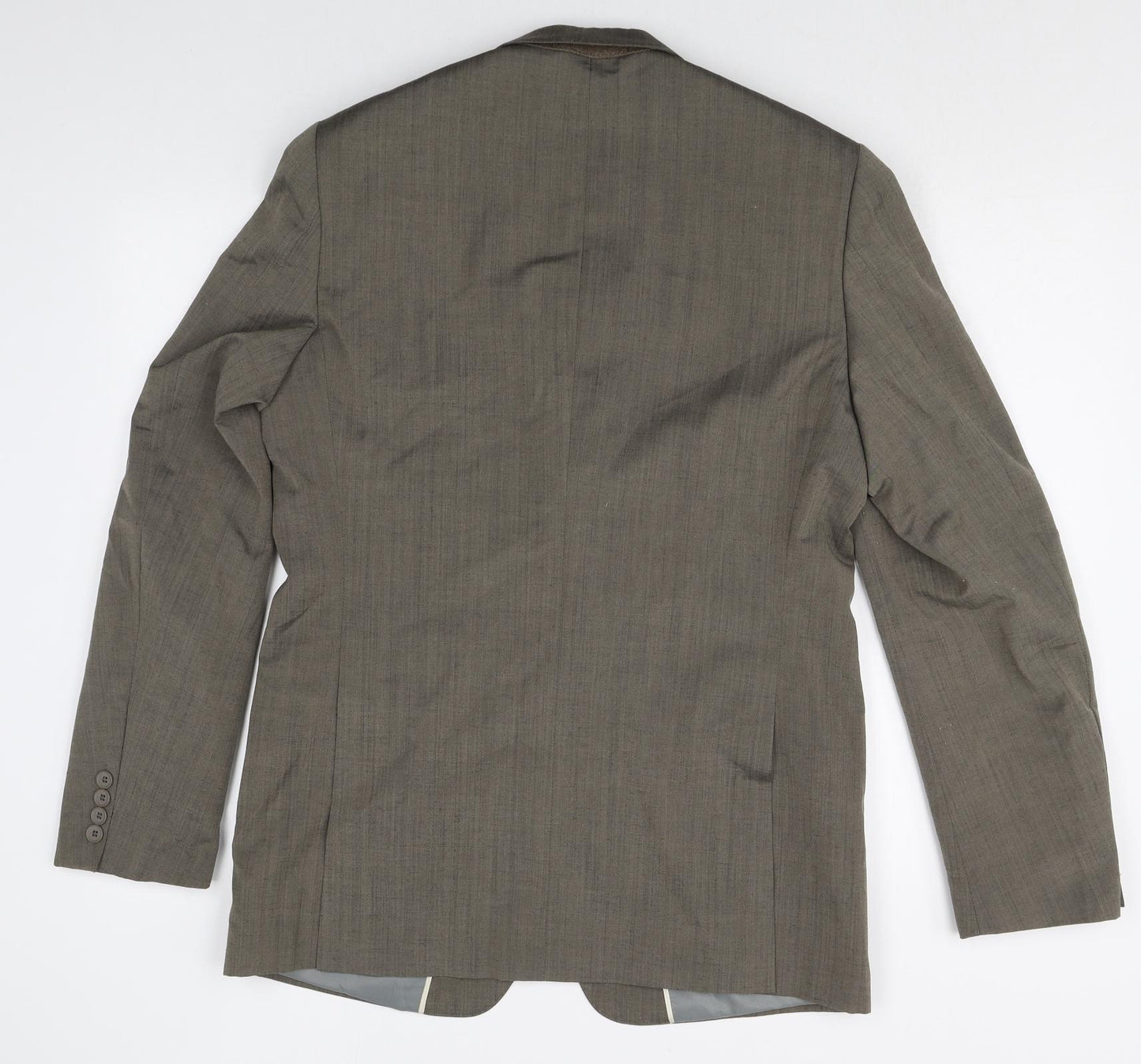 French Connection Mens Green Wool Jacket Suit Jacket Size 38 Regular