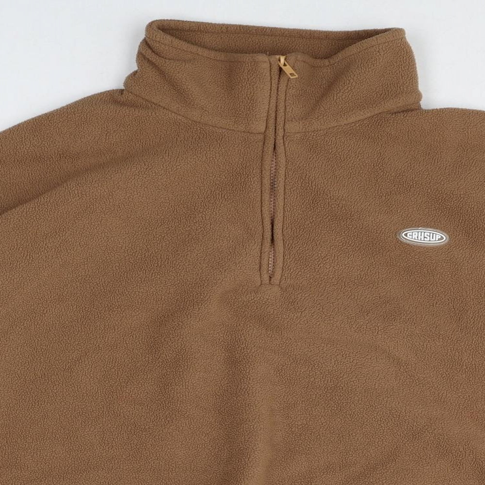 Dazy Mens Brown Polyester Pullover Sweatshirt Size XL
