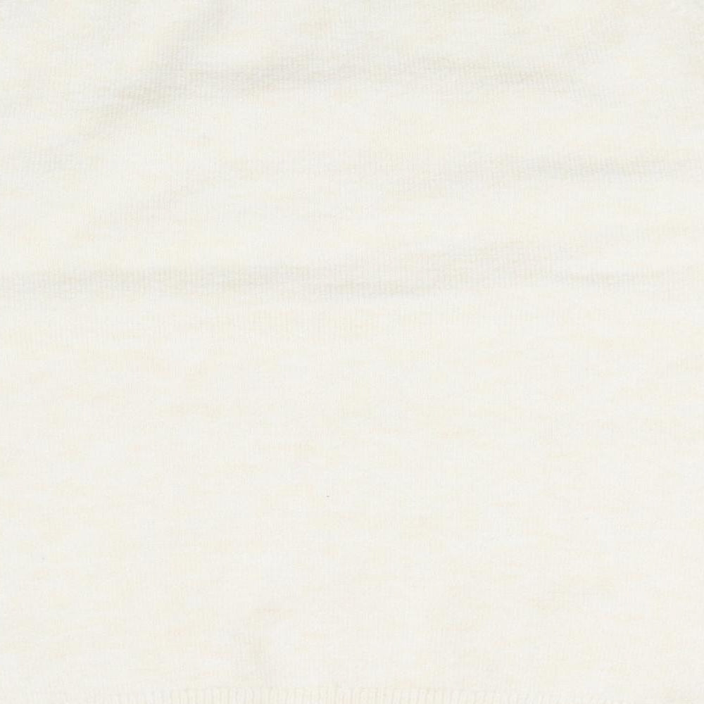 Marks and Spencer Womens White Round Neck Acrylic Pullover Jumper Size M