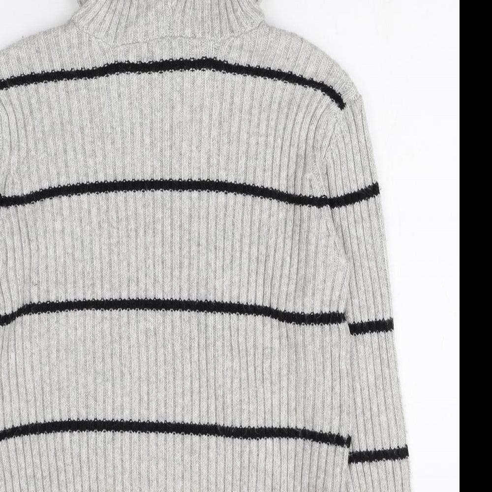 Marks and Spencer Womens Multicoloured Striped Acetate Pullover Hoodie Size S Pullover