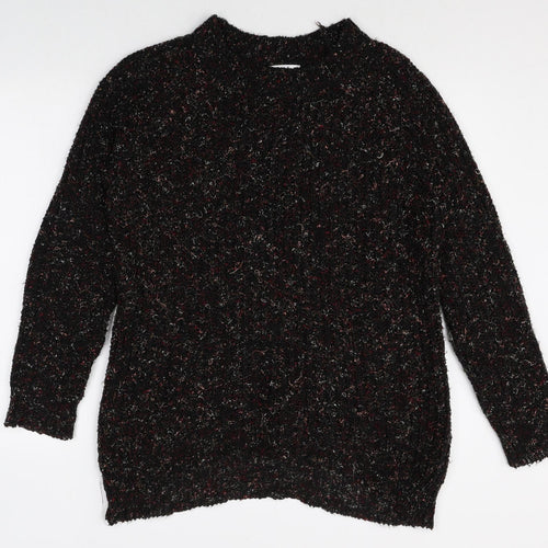 Papaya Womens Multicoloured Round Neck Polyester Pullover Jumper Size S