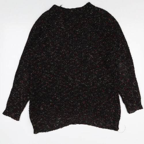 Papaya Womens Multicoloured Round Neck Polyester Pullover Jumper Size S