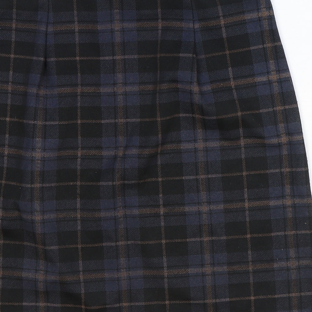 New Look Womens Multicoloured Plaid Polyester Straight & Pencil Skirt Size 8