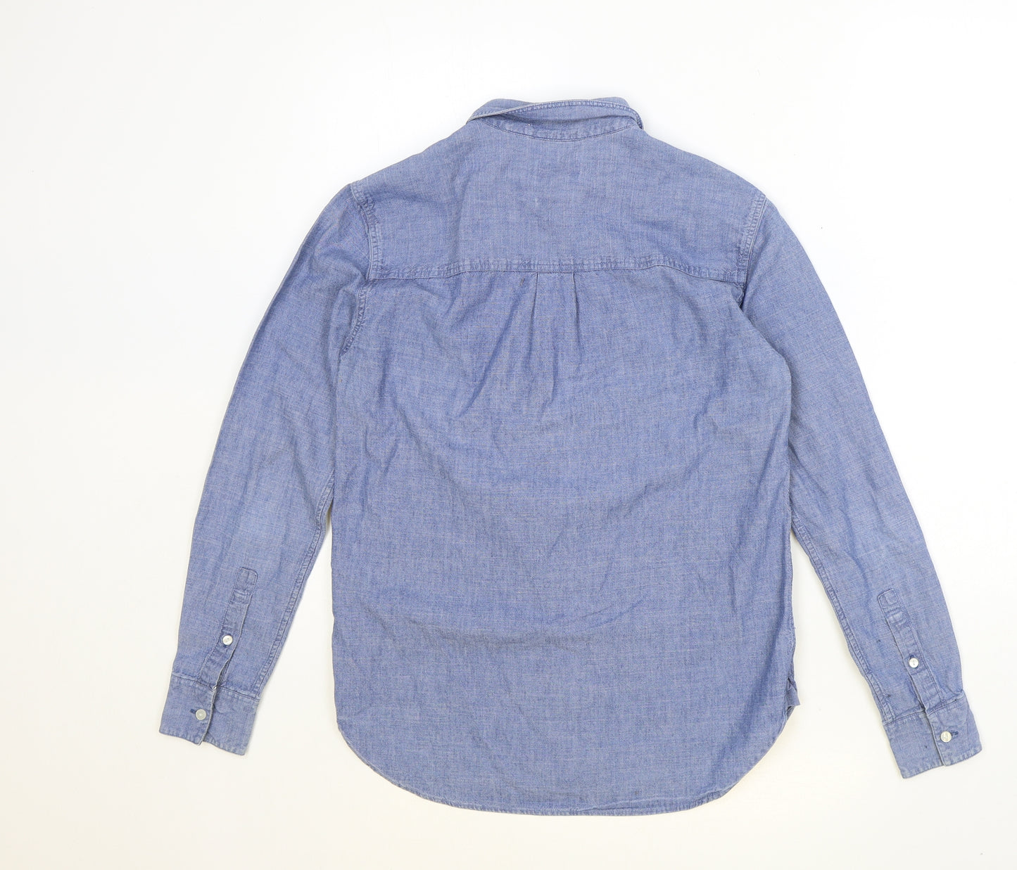 Jack Wills Womens Blue 100% Cotton Basic Button-Up Size 6 Collared