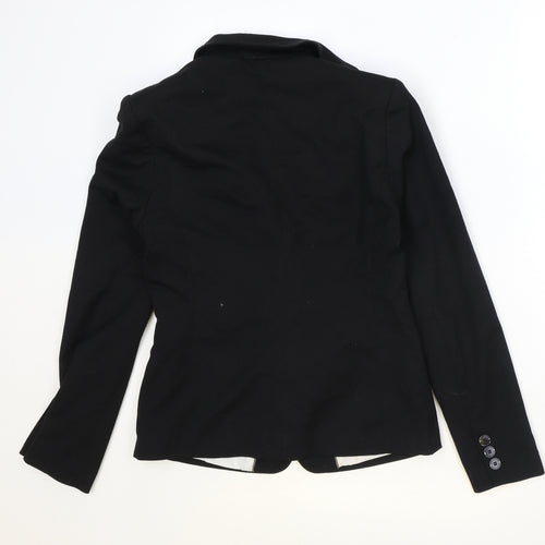 NEXT Womens Black Polyester Jacket Blazer Size 10