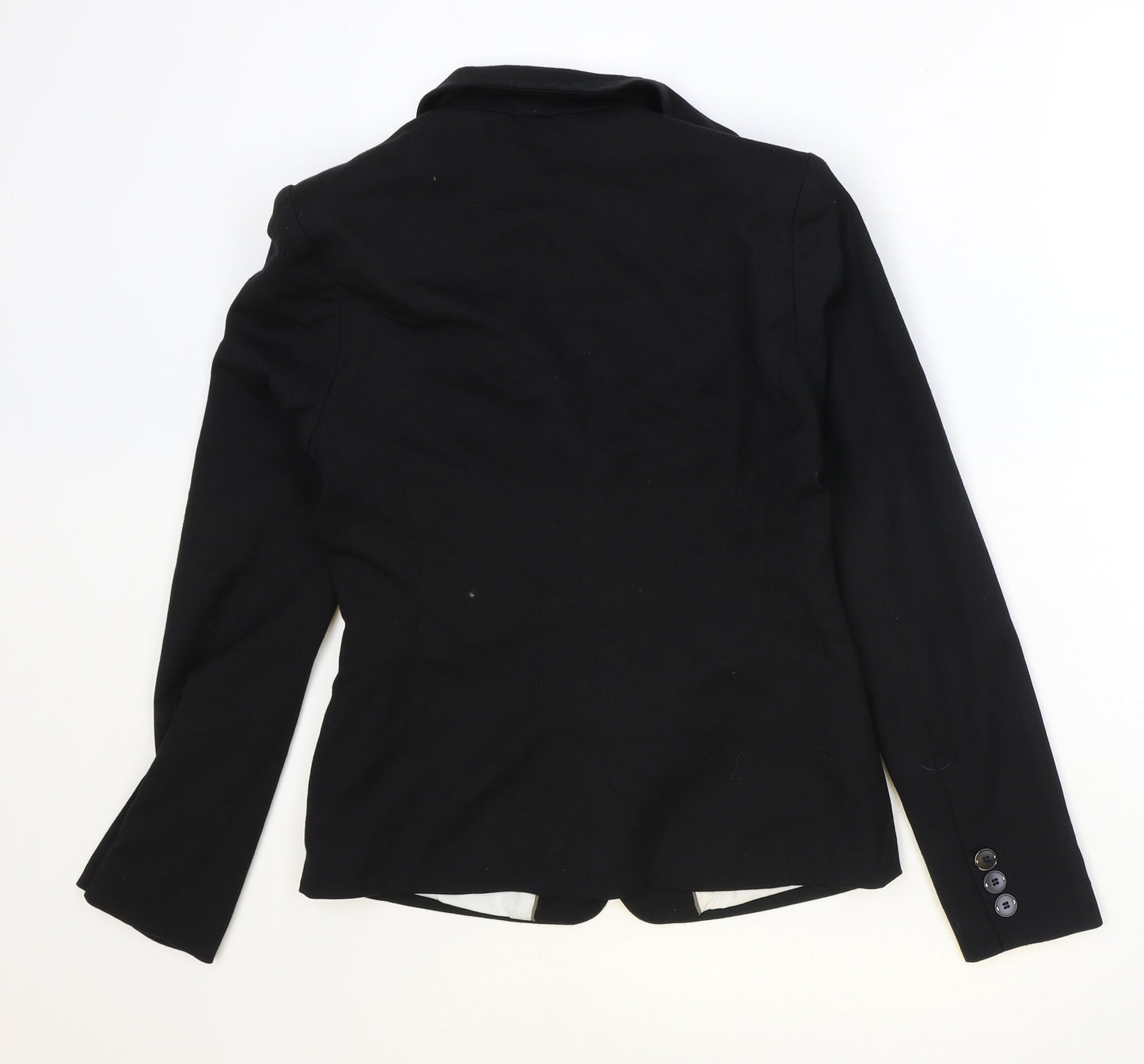 NEXT Womens Black Polyester Jacket Blazer Size 10