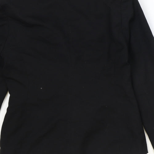 NEXT Womens Black Polyester Jacket Blazer Size 10
