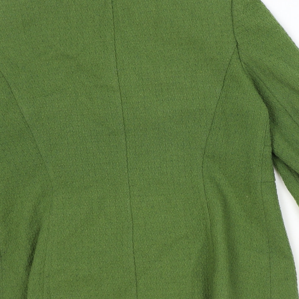 Dorothy Perkins Womens Green Jacket Size 12 Button