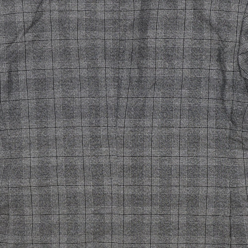 Marks and Spencer Mens Grey Plaid Polyester Jacket Suit Jacket Size 42 Regular