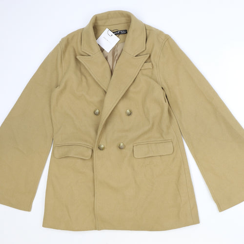 SheIn Womens Brown Jacket Size M Button