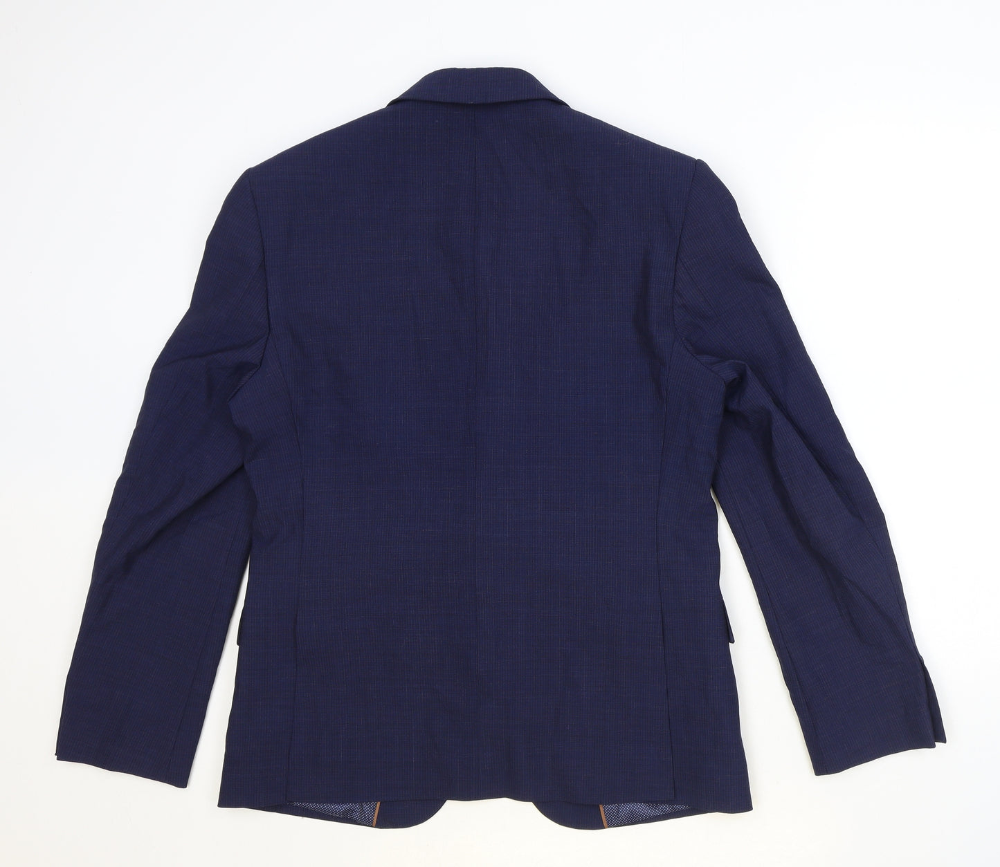 Marks and Spencer Mens Blue Polyester Jacket Suit Jacket Size 40 Regular