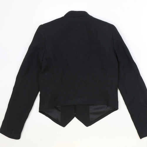 MNG Womens Black Polyester Jacket Blazer Size XS