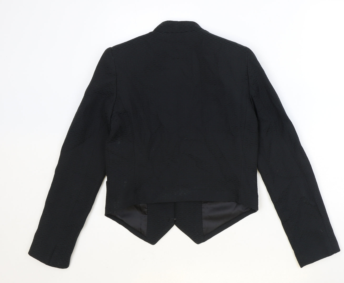 MNG Womens Black Polyester Jacket Blazer Size XS