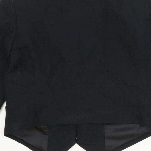 MNG Womens Black Polyester Jacket Blazer Size XS