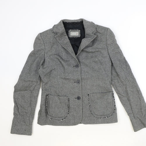 Marks and Spencer Womens Green Polyester Jacket Blazer Size 10