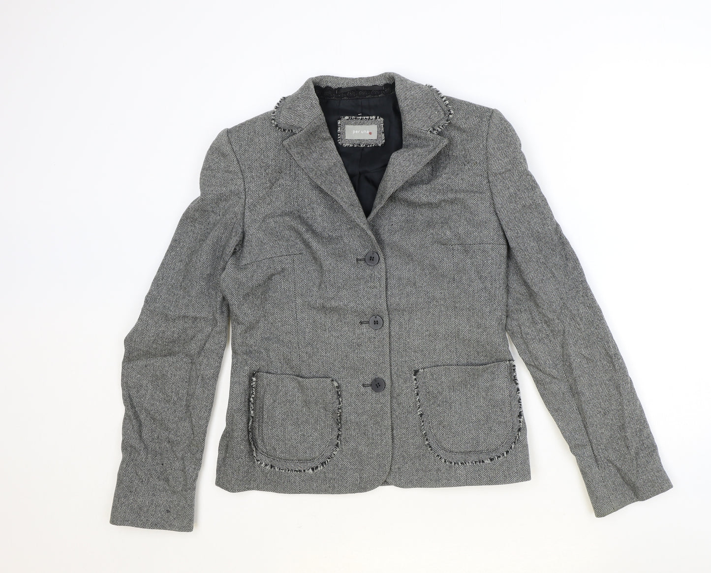 Marks and Spencer Womens Green Polyester Jacket Blazer Size 10