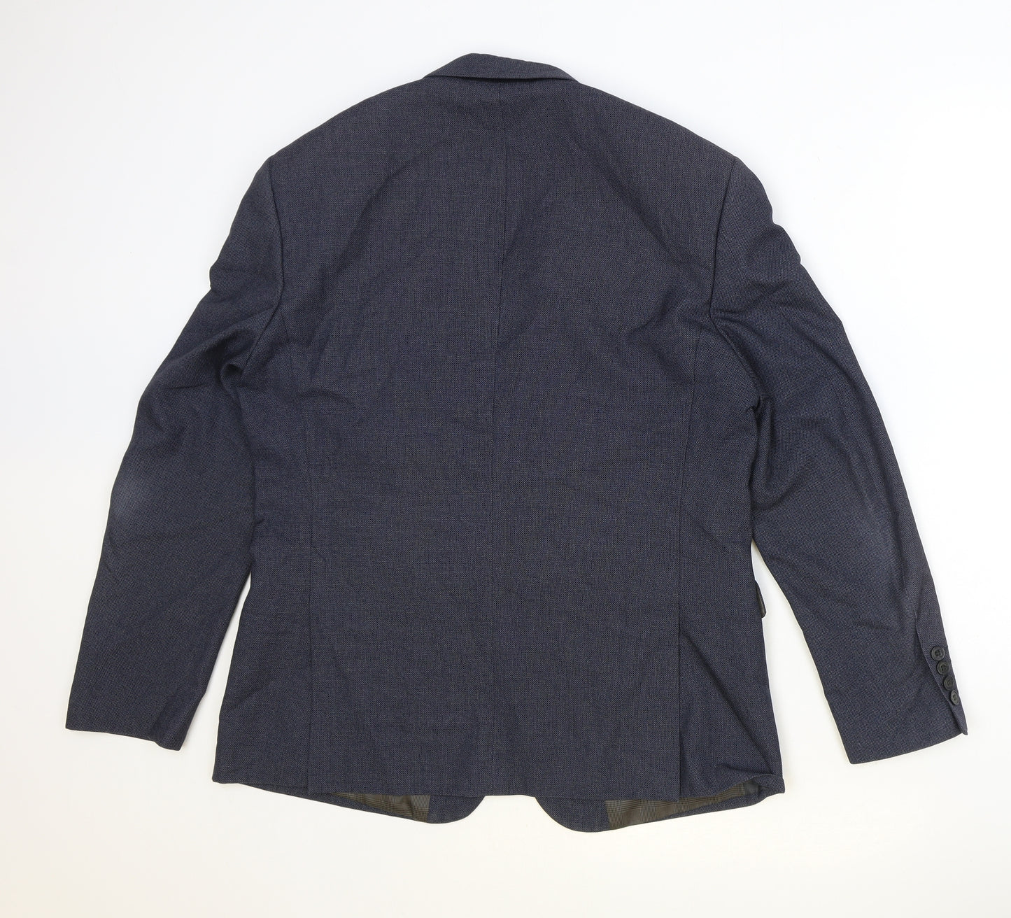 Skopes Mens Blue Polyester Jacket Suit Jacket Size 40 Regular