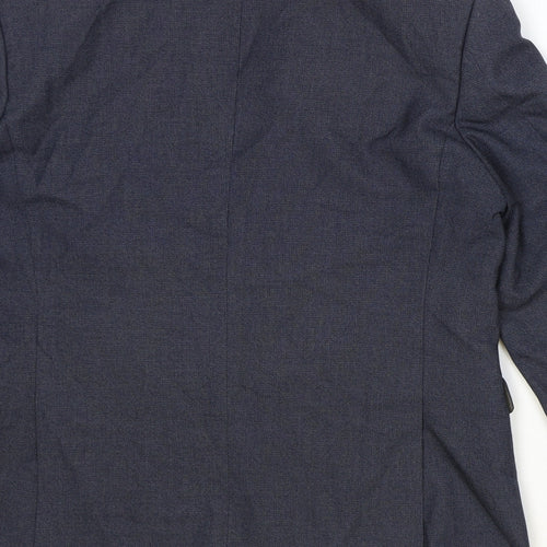Skopes Mens Blue Polyester Jacket Suit Jacket Size 40 Regular