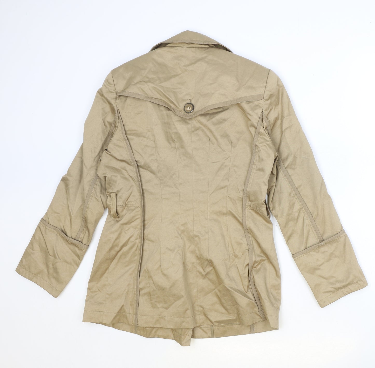 Jasper Conran Womens Beige Jacket Size 10 Button