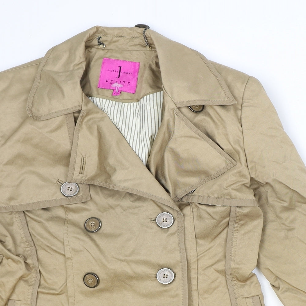 Jasper Conran Womens Beige Jacket Size 10 Button