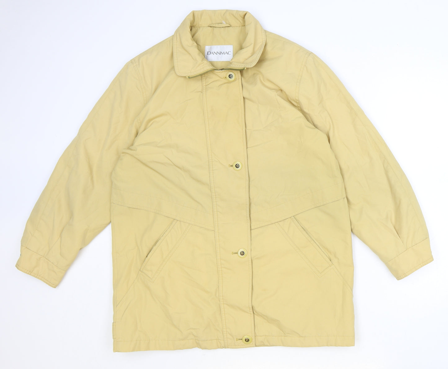 Dannimac Womens Yellow Jacket Size M Zip