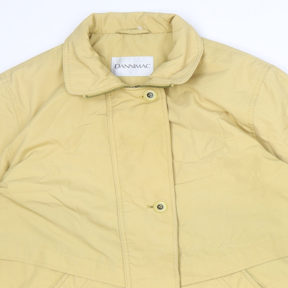 Dannimac Womens Yellow Jacket Size M Zip