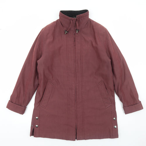 George Womens Red Jacket Size 12 Zip