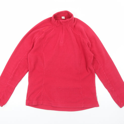 Quechua Womens Pink Polyester Pullover Sweatshirt Size L Pullover