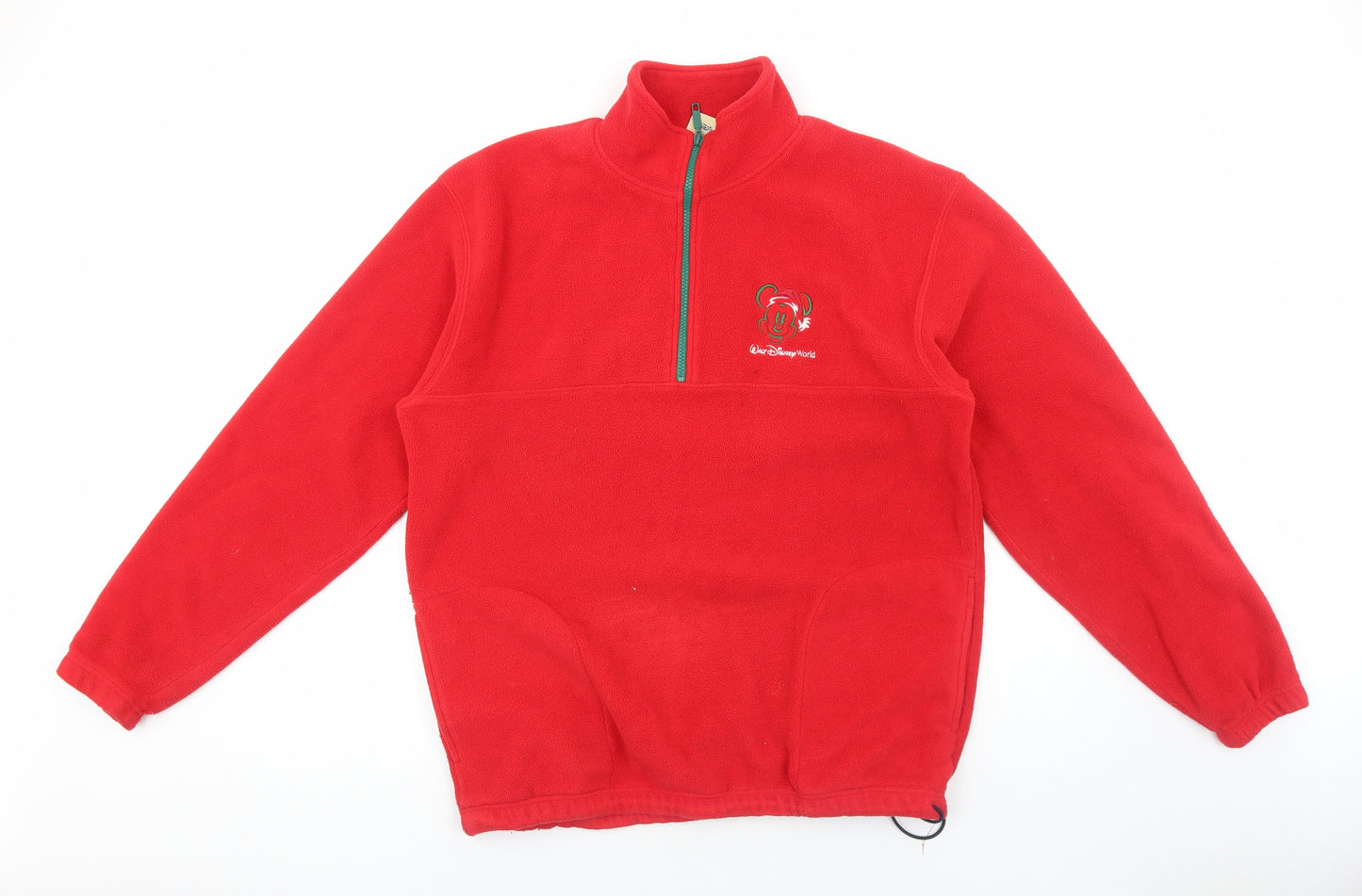 Disney Womens Red Polyester Pullover Sweatshirt Size M Pullover - Mickey Mouse Walt Disney World