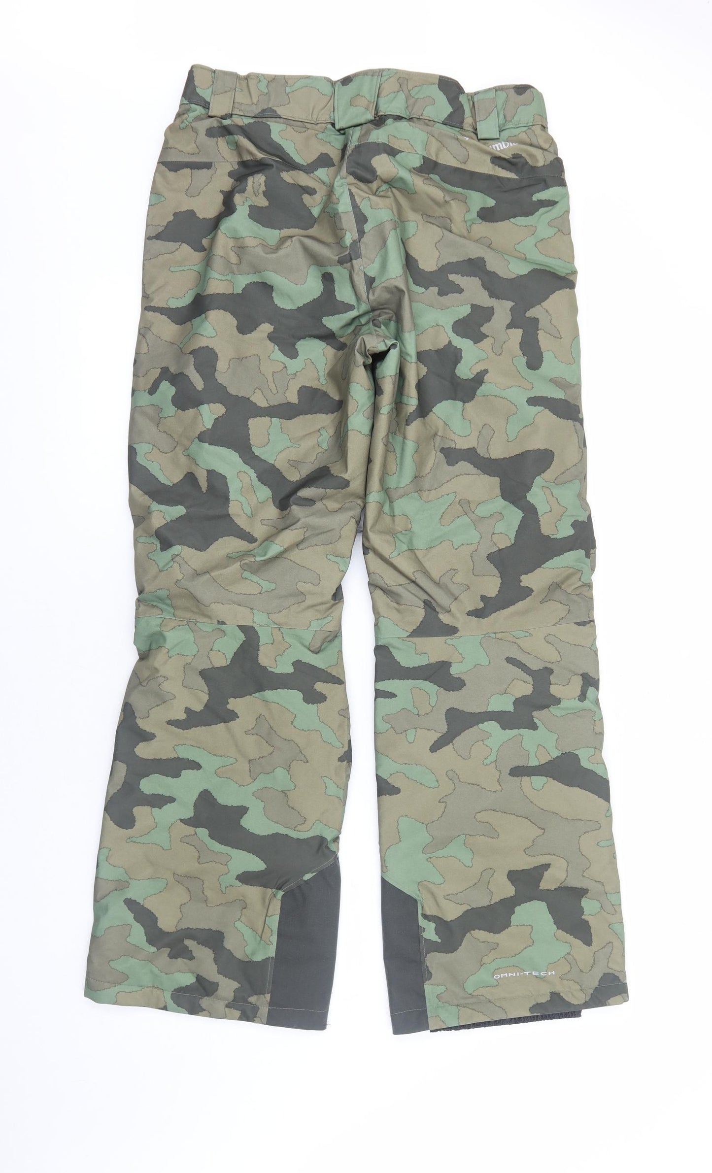 Regatta Mens Green Camouflage Polyester Trousers Size M Regular Zip