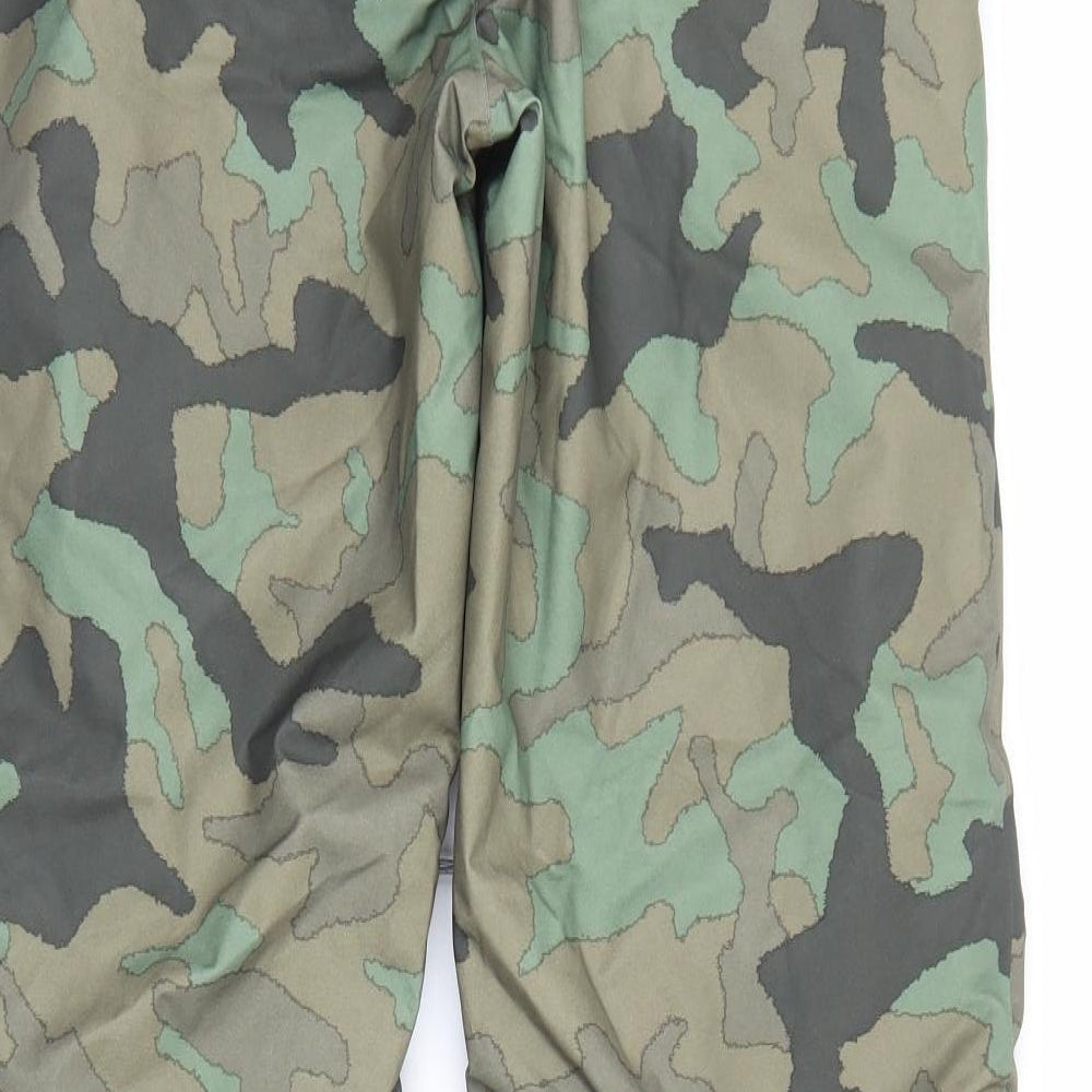 Regatta Mens Green Camouflage Polyester Trousers Size M Regular Zip
