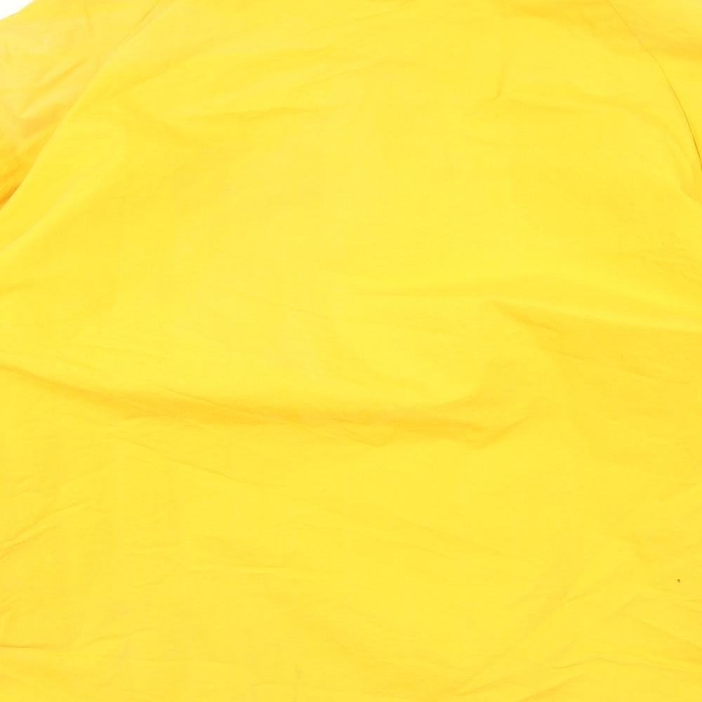 Nautica Mens Yellow Windbreaker Jacket Size XL Zip